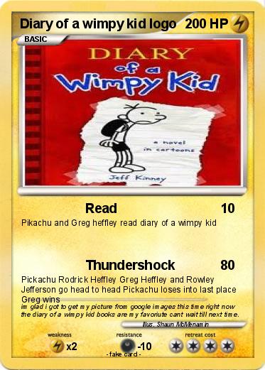 Pokemon Diary of a wimpy kid logo