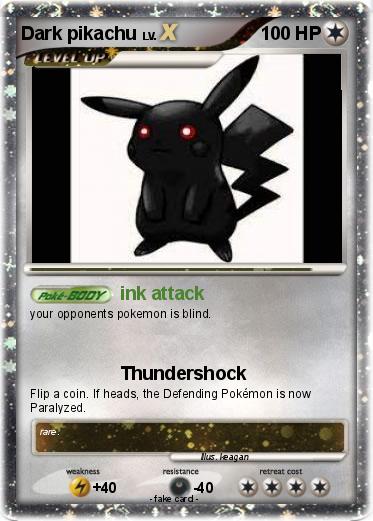 Pokemon Dark pikachu