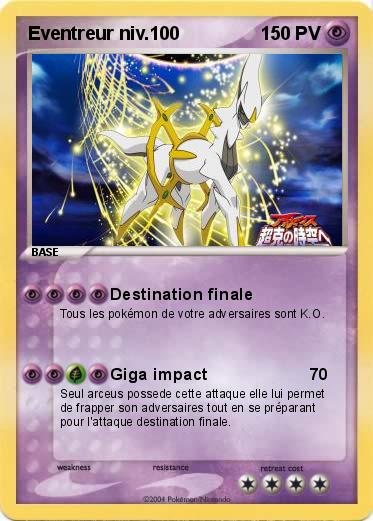 Pokemon Eventreur niv.100