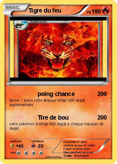 Pokemon Tigre du feu