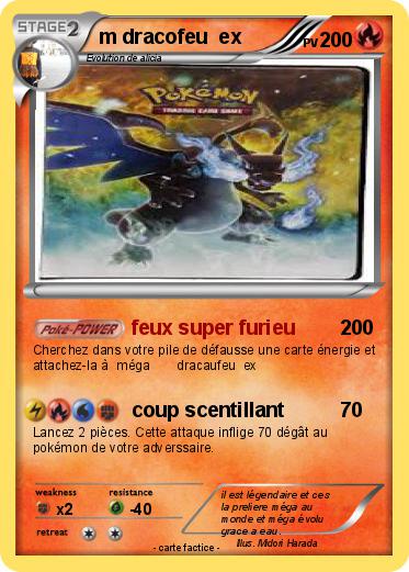 Pokemon m dracofeu  ex