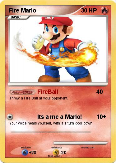 Pokemon Fire Mario
