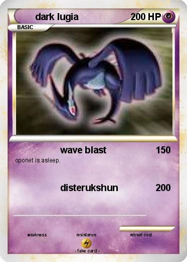 Pokemon dark lugia