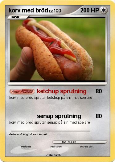 Pokemon korv med bröd