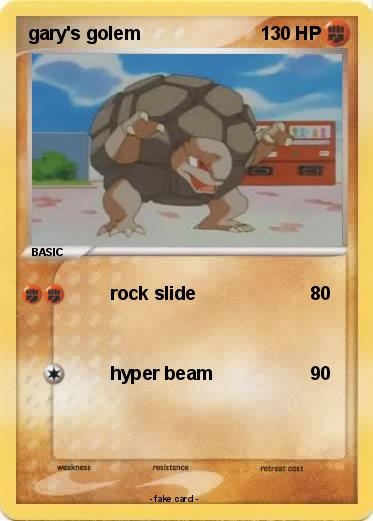 Pokemon gary's golem