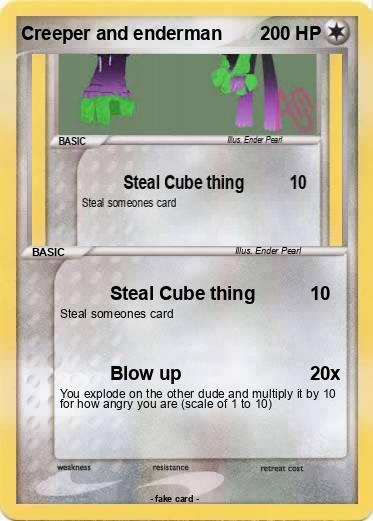 Pokemon Creeper and enderman