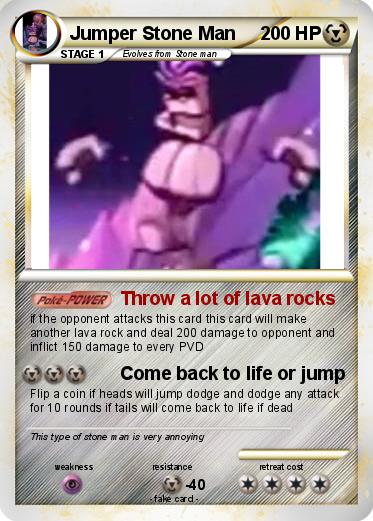 Pokemon Jumper Stone Man
