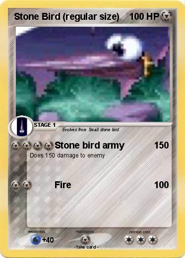 Pokemon Stone Bird (regular size)