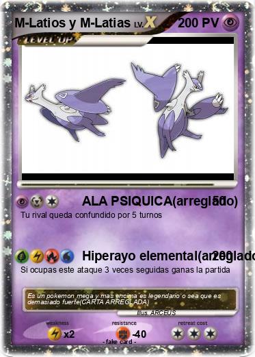 Pokemon M-Latios y M-Latias