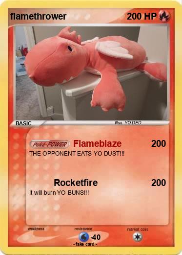 Pokemon flamethrower