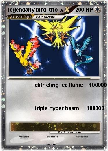 Pokemon legendariy bird  trio