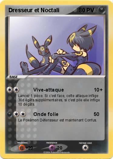 Pokemon Dresseur et Noctali