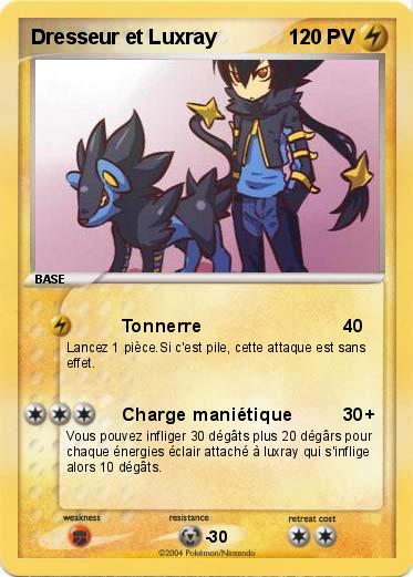 Pokemon Dresseur et Luxray
