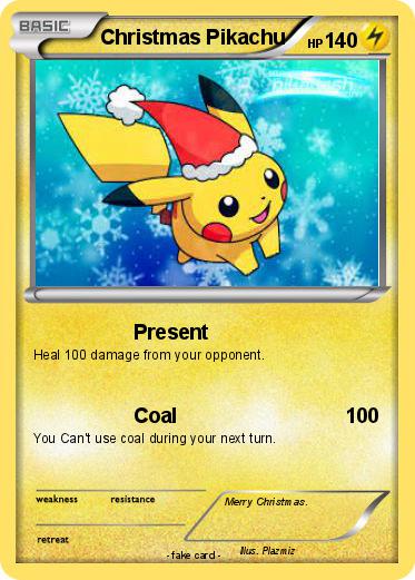 Pokemon Christmas Pikachu