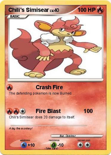 Pokemon Chili's Simisear