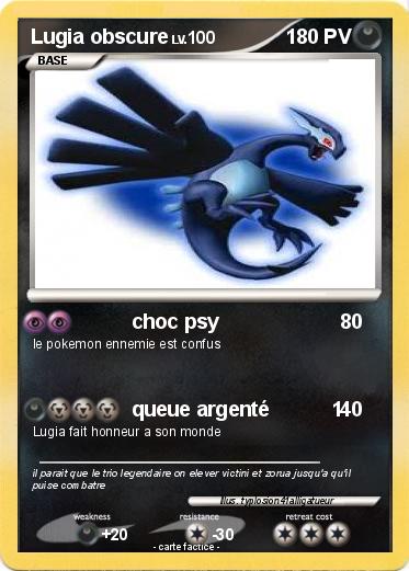 Pokemon Lugia obscure