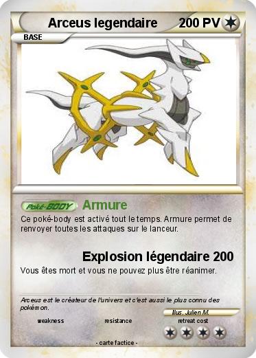 Pokemon Arceus legendaire