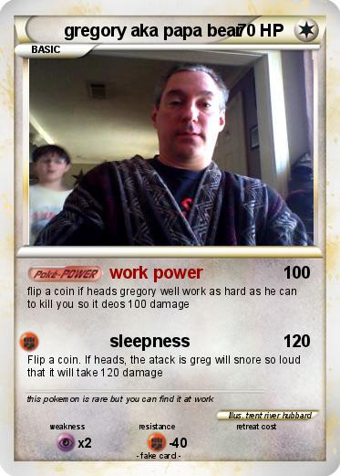 Pokemon gregory aka papa bear