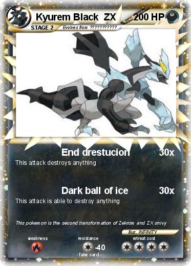 Pokemon Kyurem Black  ZX
