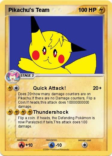 Pokemon Pikachu's Team