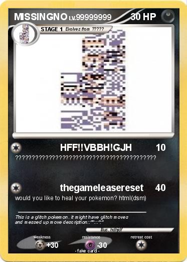 Pokemon MISSINGNO