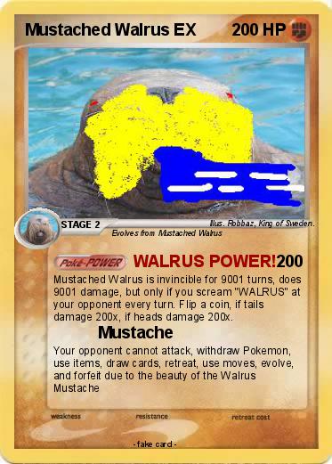 Pokemon Mustached Walrus EX