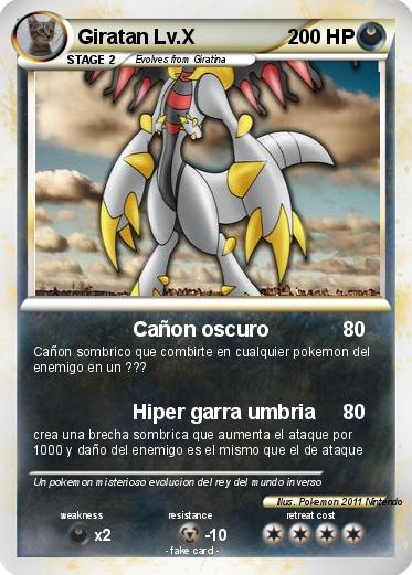 Pokemon Giratan Lv.X