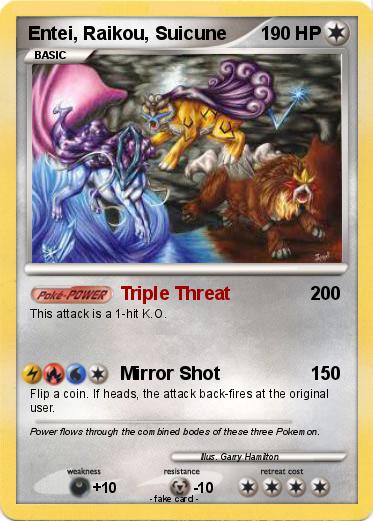 Pokemon Entei, Raikou, Suicune
