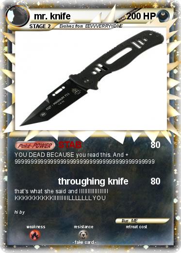 Pokemon mr. knife
