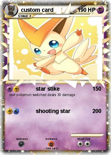 Pokémon custom card 2 2 - star stike.