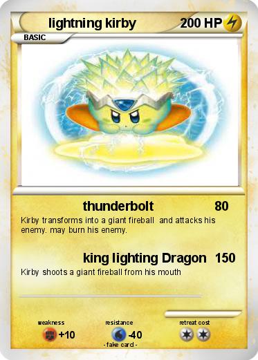 Pokemon lightning kirby