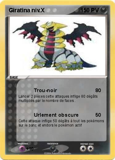 Pokemon Giratina niv.X