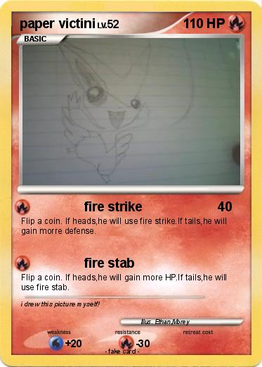 Pokemon paper victini