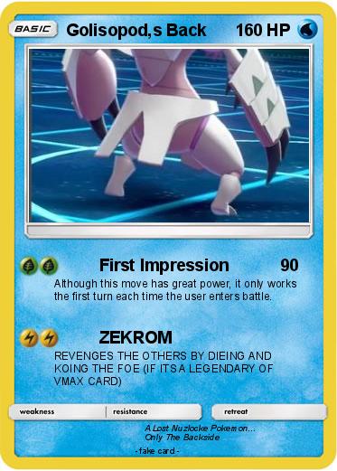 Pokemon Golisopod,s Back
