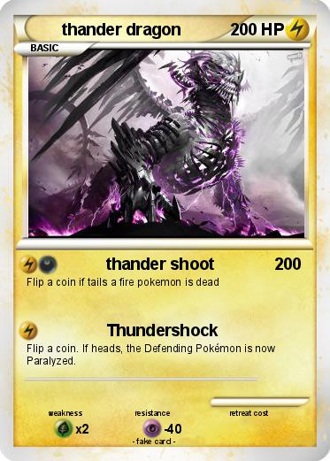 Pokemon thander dragon