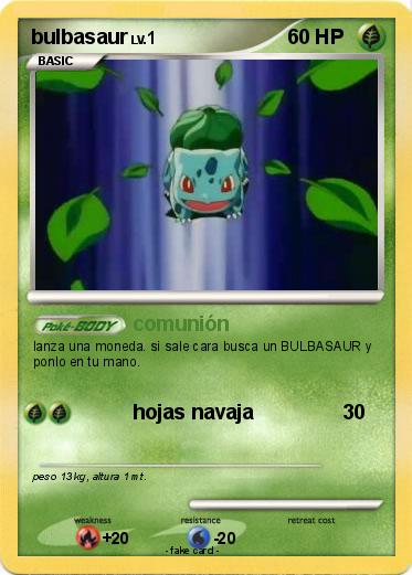 Pokemon bulbasaur