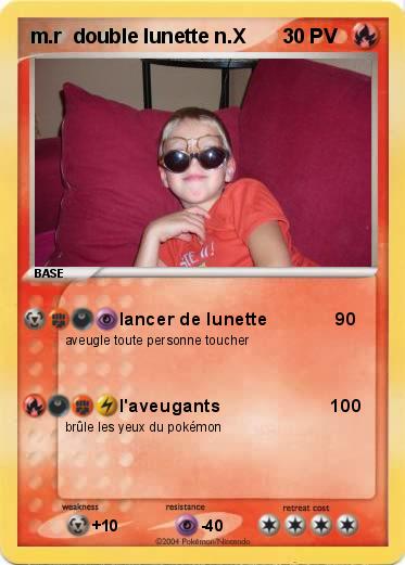 Pokemon m.r  double lunette n.X