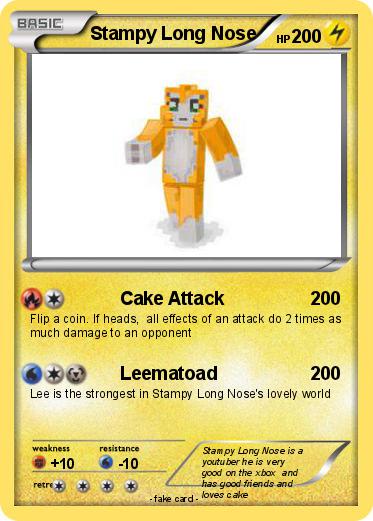 Pokemon Stampy Long Nose
