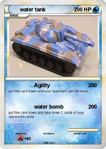 Pokemon water tank