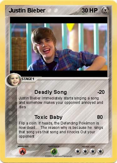 Pokemon Justin Bieber