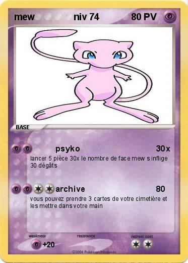 Pokemon mew               niv 74