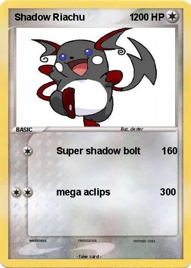 Pokemon Shadow Riachu                 1