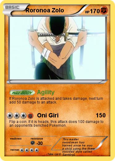 Pokemon Roronoa Zolo