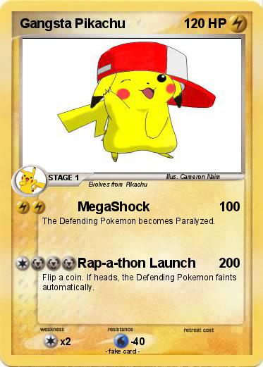 Pokemon Gangsta Pikachu