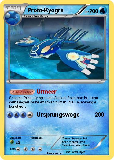 Pokemon Proto-Kyogre
