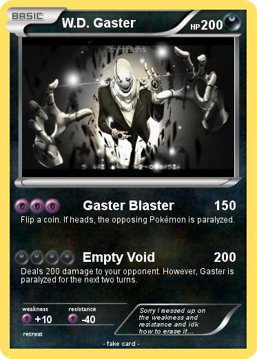 Pokemon W.D. Gaster