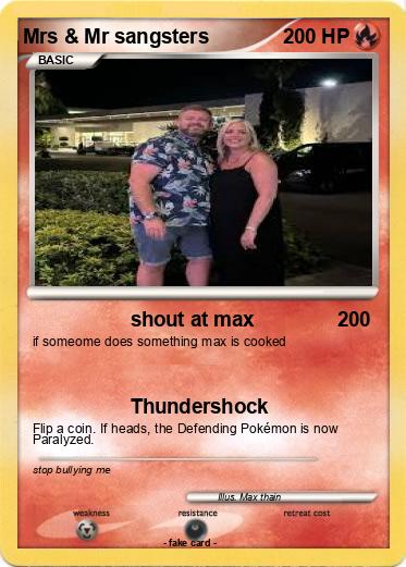 Pokemon Mrs & Mr sangsters