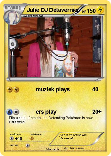 Pokemon Julie DJ Detavernier