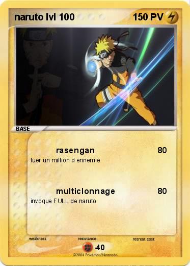 Pokemon naruto lvl 100