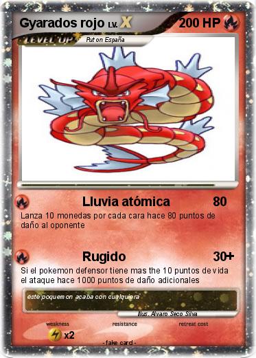 Pokemon Gyarados rojo